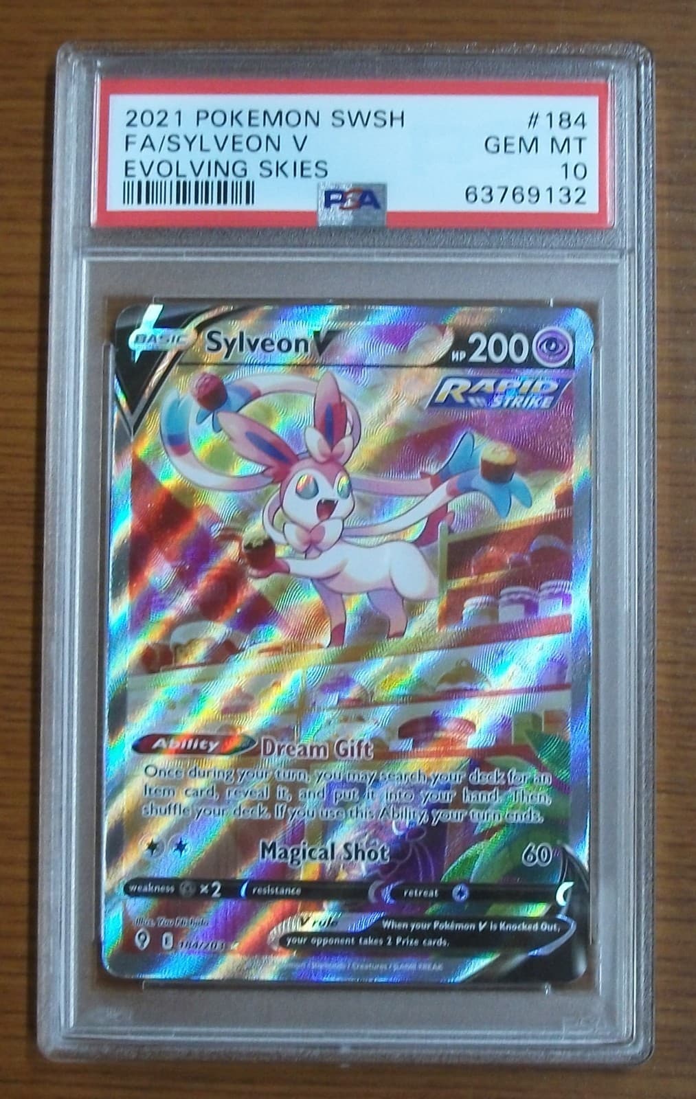 Pokemon Sylveon V Evolving Skies Alternate Full Art #184 PSA 10 Gem Mint