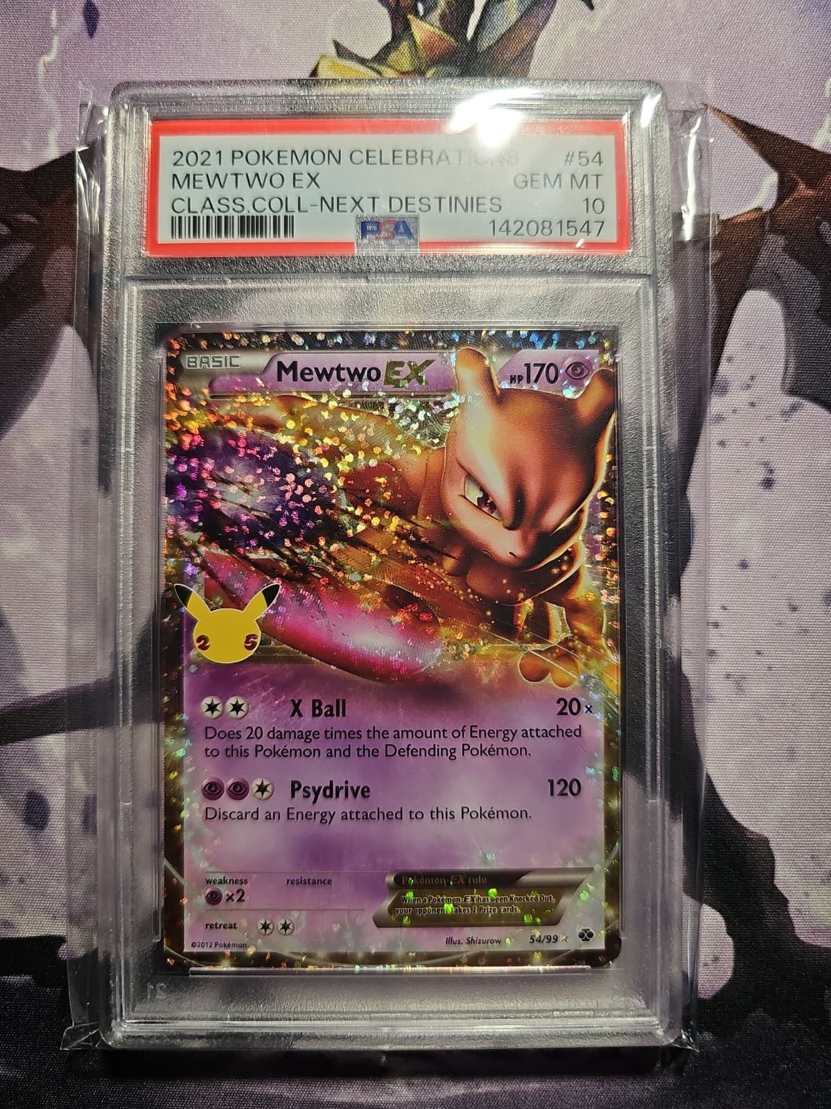 Mewtwo EX 54 Celebrations Classic Collection Pokemon PSA 10