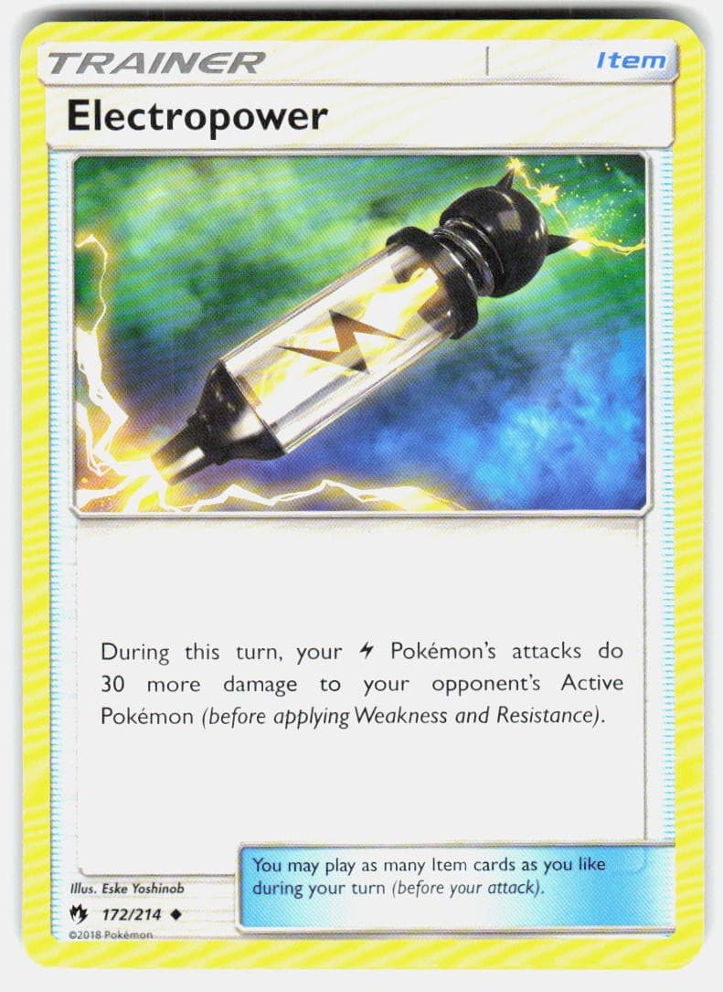 Electropower 172/214 UC Lost Thunder LP Pokemon