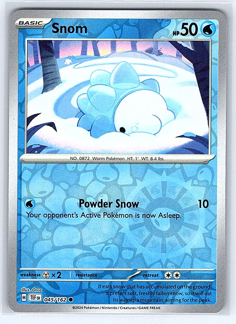 Snom 045/162 Temporal Forces NM or LP Pokemon Card