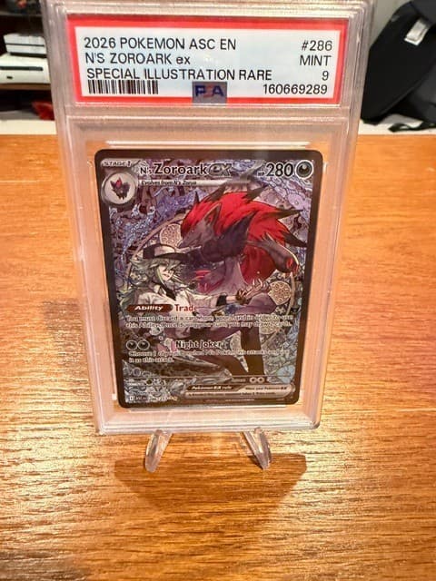 N's Zoroark ex 286/217 Ascended Heroes SIR PSA 9