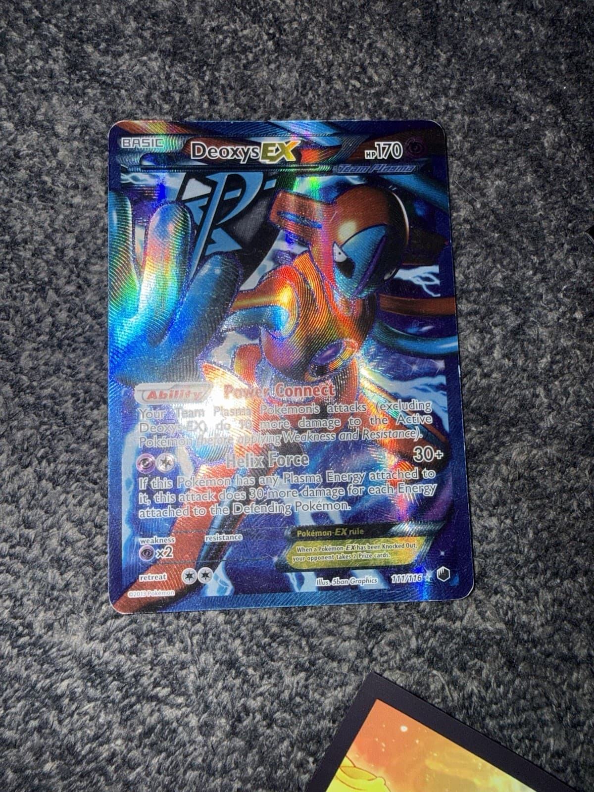 Deoxys EX (Team Plasma) (Full Art) 111/116 Plasma Freeze Holo