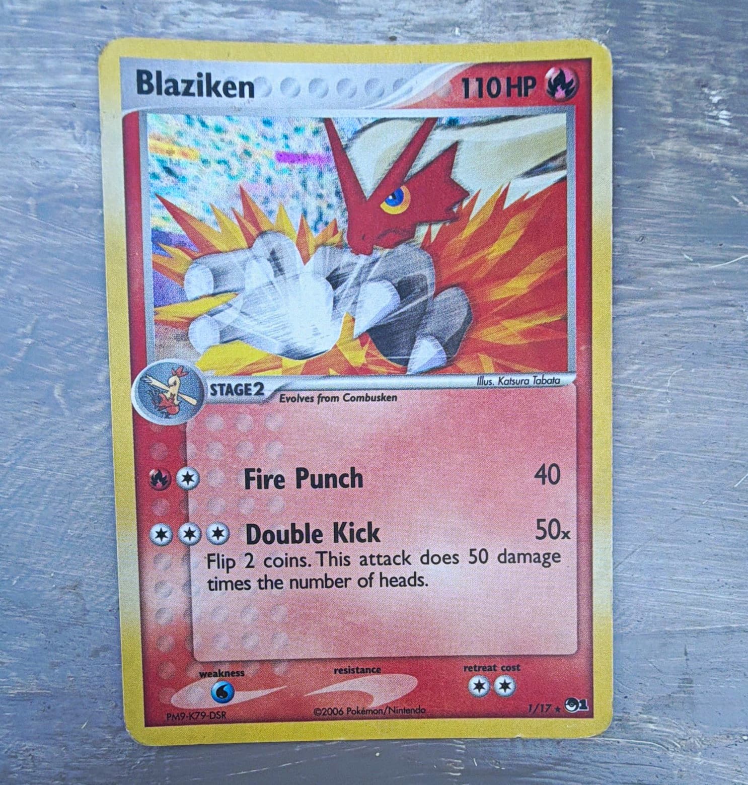 Pokemon Company Blaziken 001/017 POP Series 1 Holo Rare 110HP Stage 2 2006