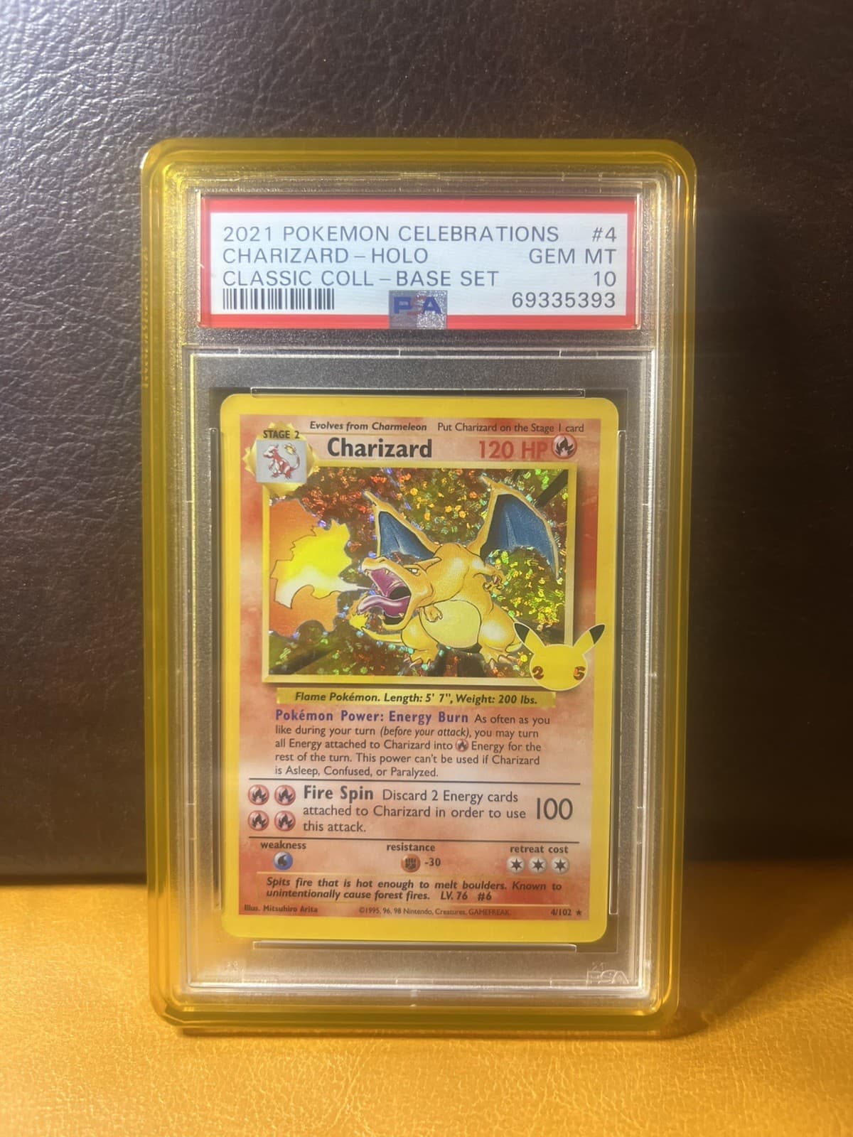 PSA 10 Charizard 4/102 Pokemon Celebrations Classic 25th Anniversary Holo