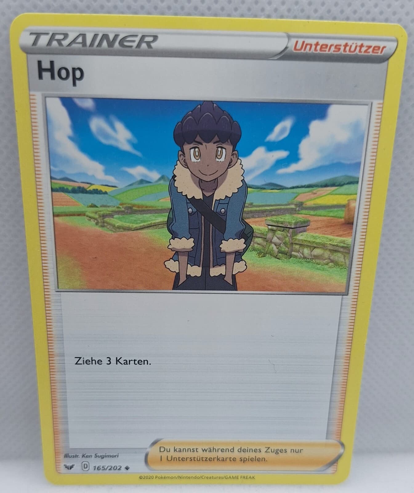 Pokemon Sammelkarte Karte TCG Schwert und Schild Trainer Hop 165/202
