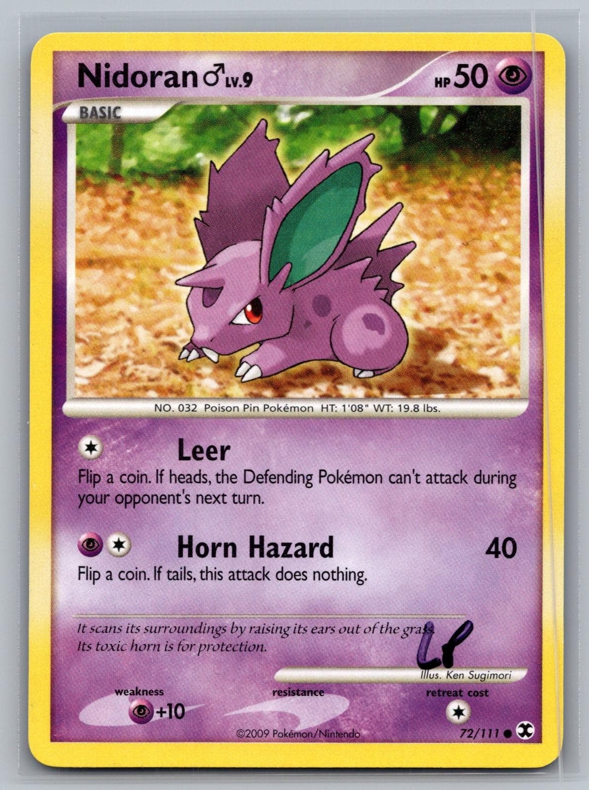 Nidoran M 72/111 Common Rising Rivals Pokemon Near Mint