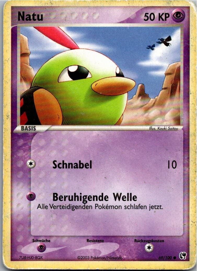 Pokémon Natu 69/100 EX Sandsturm 2003 Deutsch