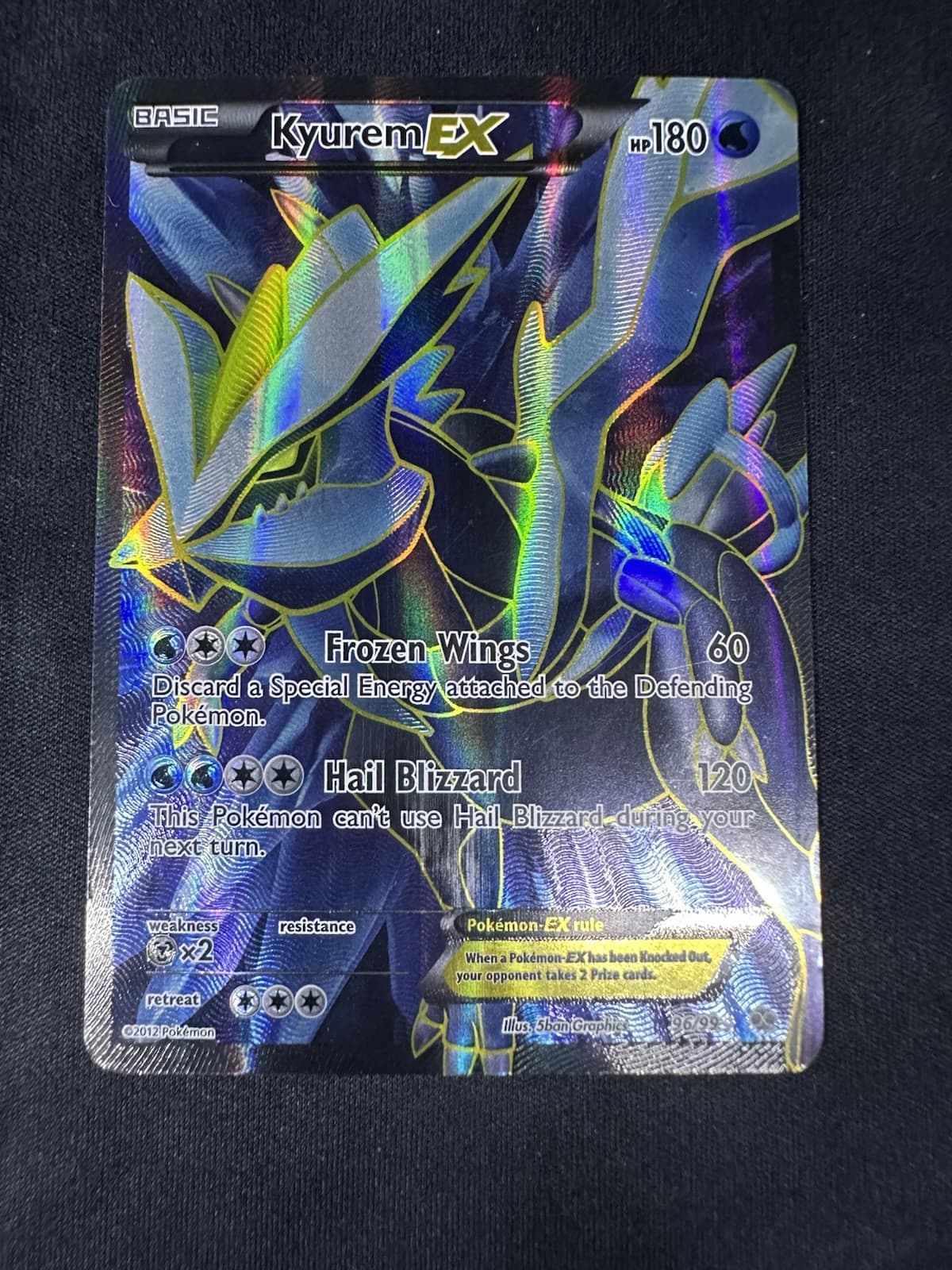 Pokemon Kyurem EX 96/99 Next Destinies FULL ART