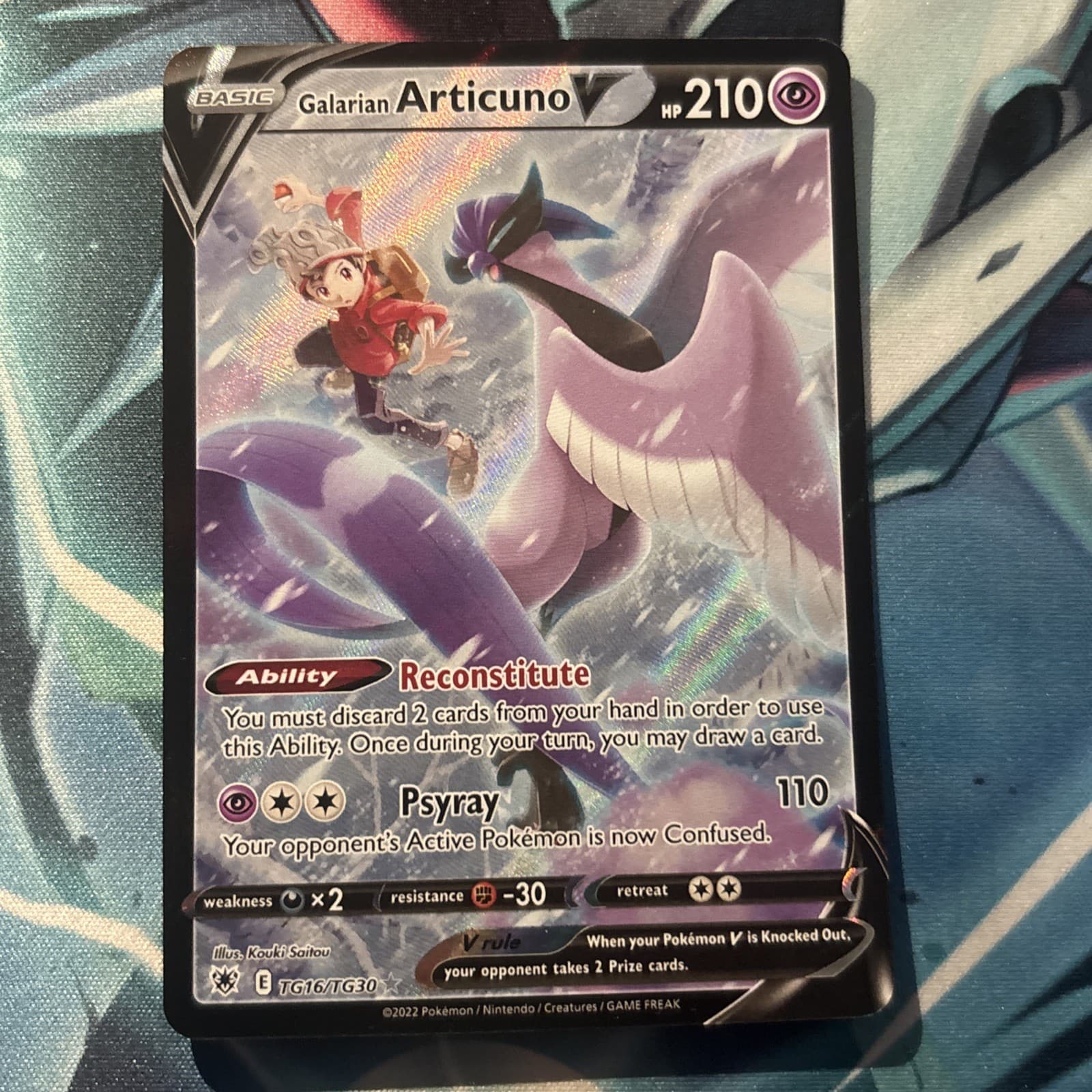 Galarian Articuno V TG16/TG30 Swsh10: Astral Radiance Trainer Gallery NM/M
