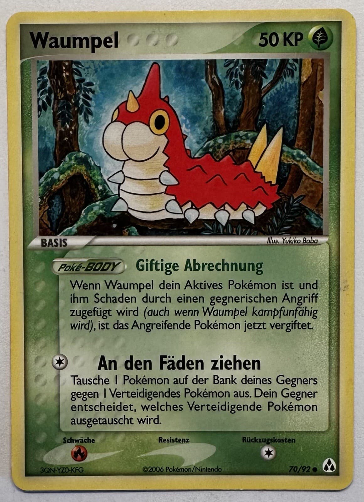 Pokemon EX Legend Maker 70/92 - Waumpel Deutsch