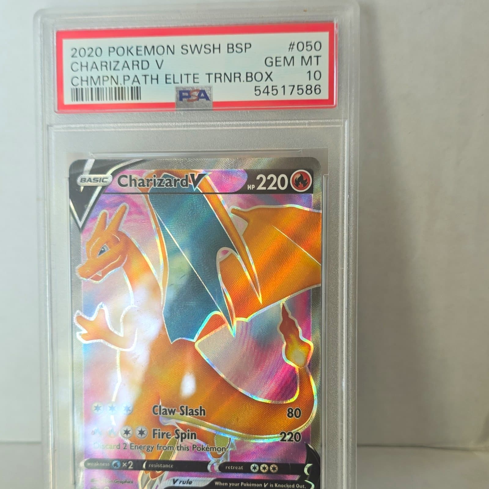 Pokemon Charizard V SWSH050 #050 2020 Holo Promo PSA 10 Gem Mint