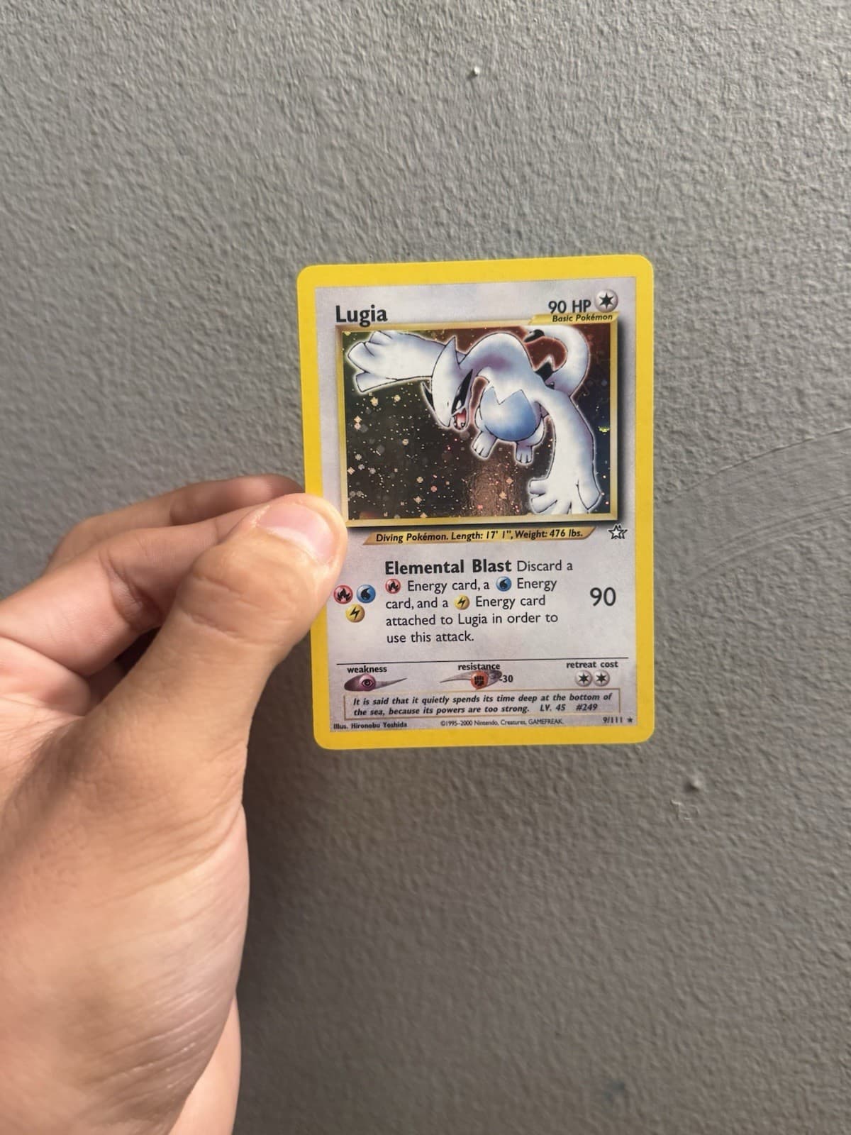 Lugia 9/111 Neo Genesis Holo Rare Pokemon TCG Card English CLEAN