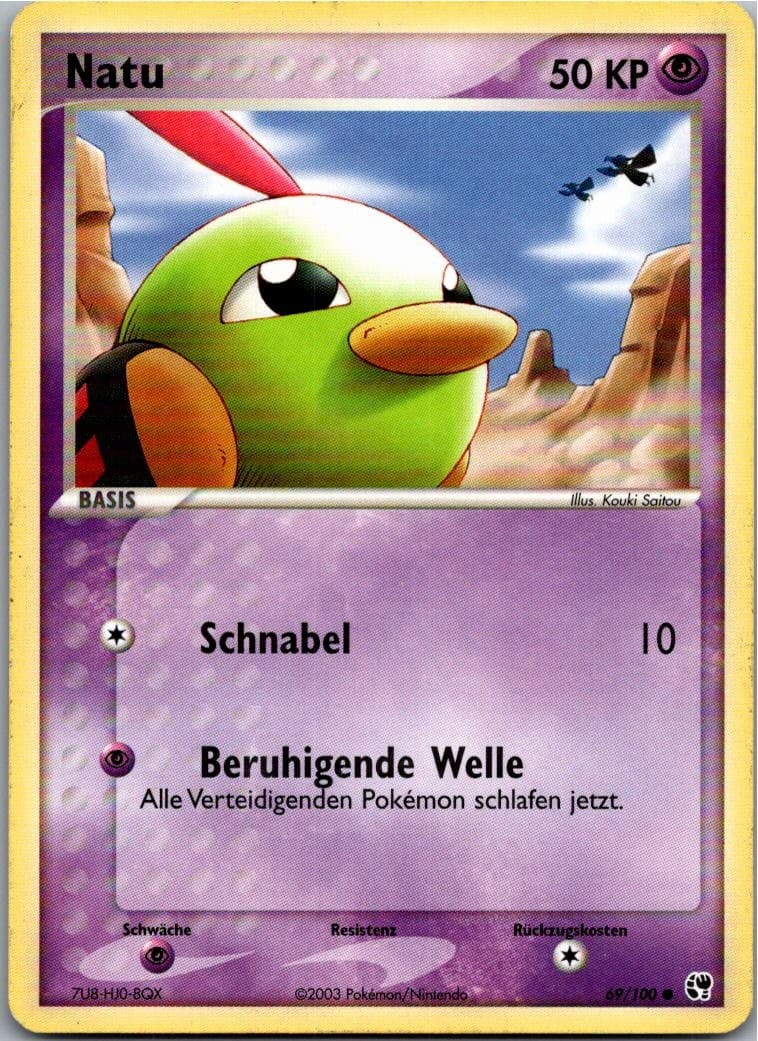 Pokémon Natu 69/100 EX Sandsturm 2003 Deutsch