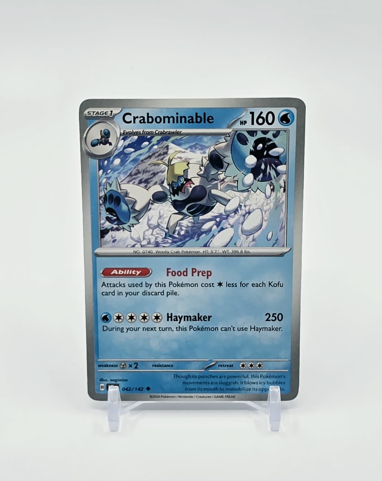 Crabominable Uncommon Pokémon TCG Stellar Crown 42/142