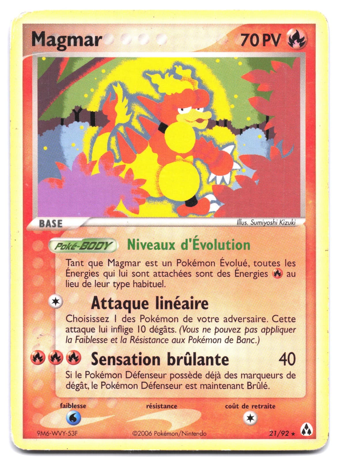 Carte Pokémon Magmar 21/92 EX Créateurs de légendes VF FR
