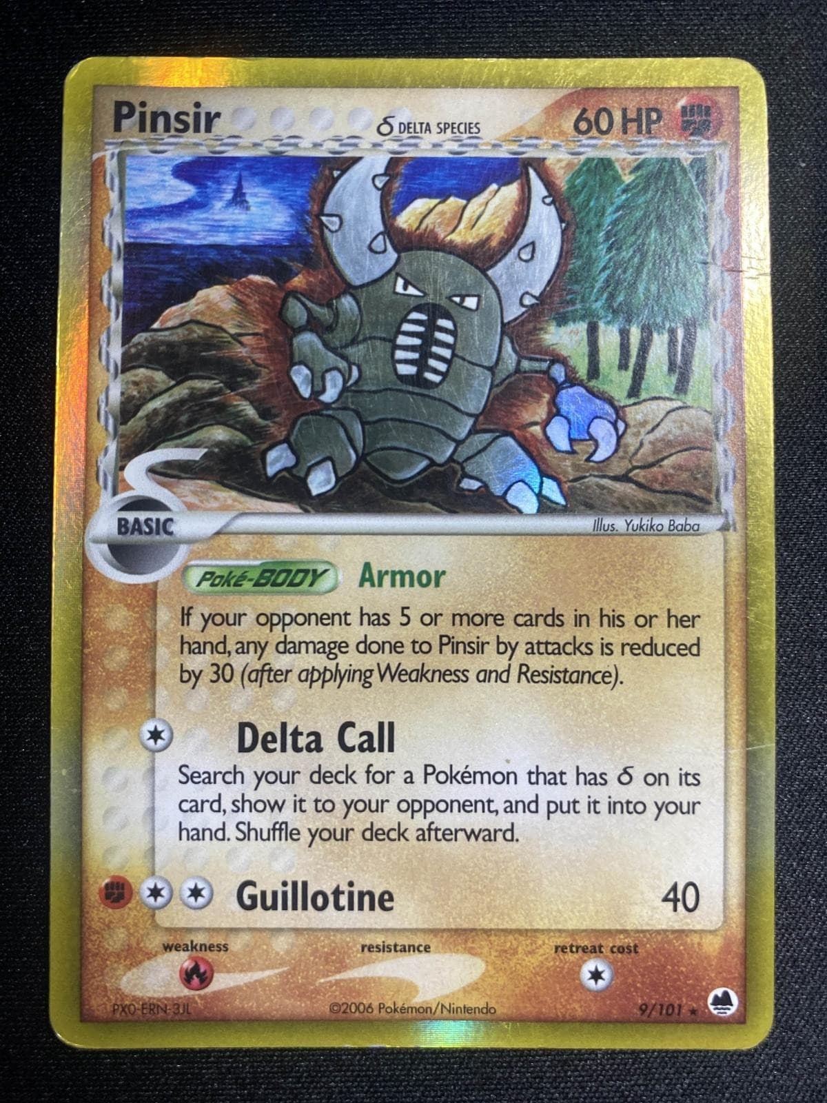 Pinsir 9/101 Holo R Pokemon Dragon Frontiers Holo HP