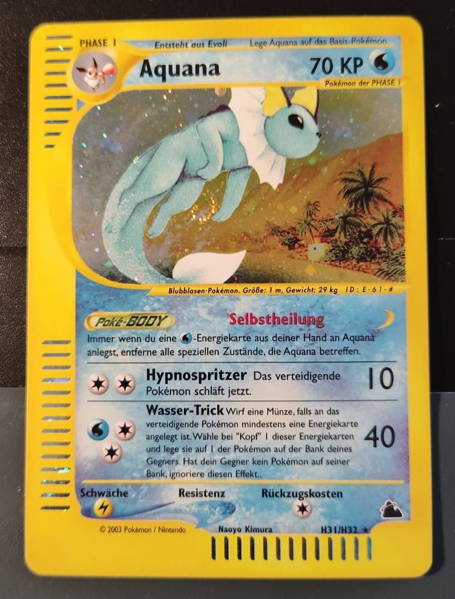 Aquana H31/H32 Skyridge Holo Mint SWIRL