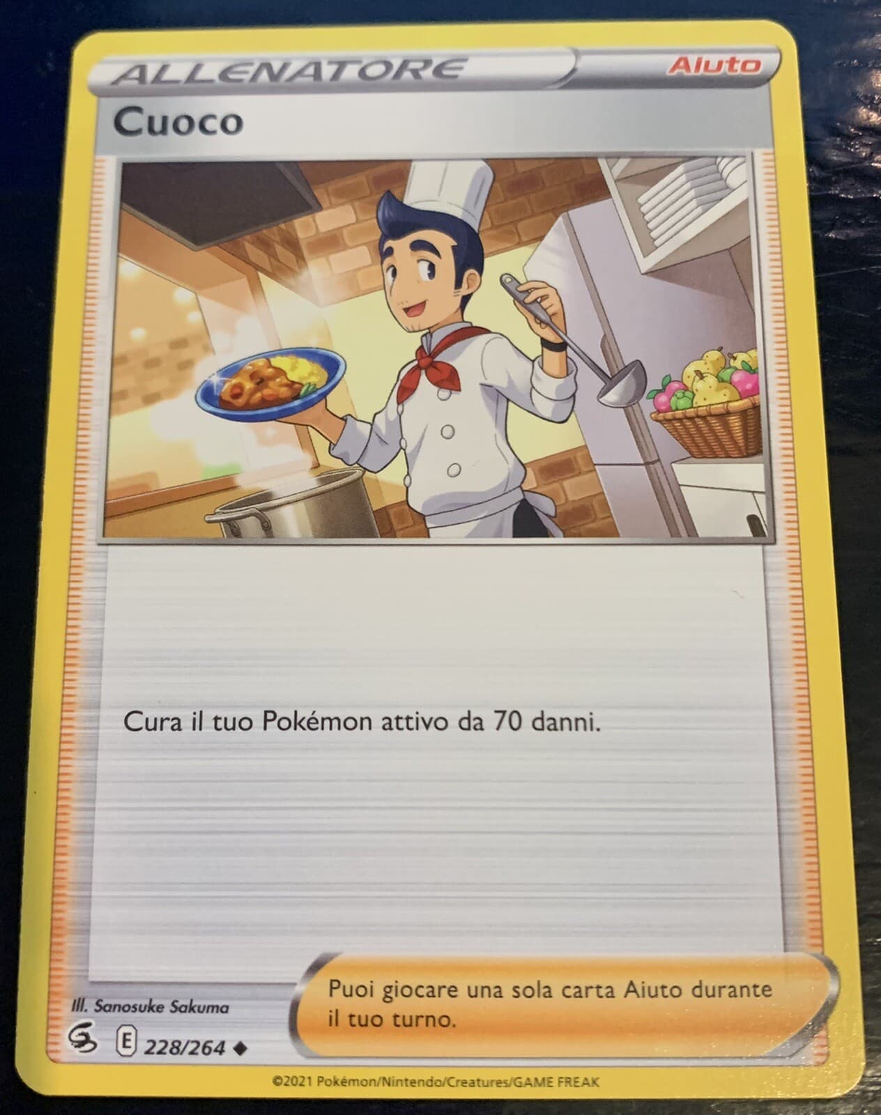 Carta Pokemon Colpo Fusione ITA: CUOCO 228/264 Non Comune