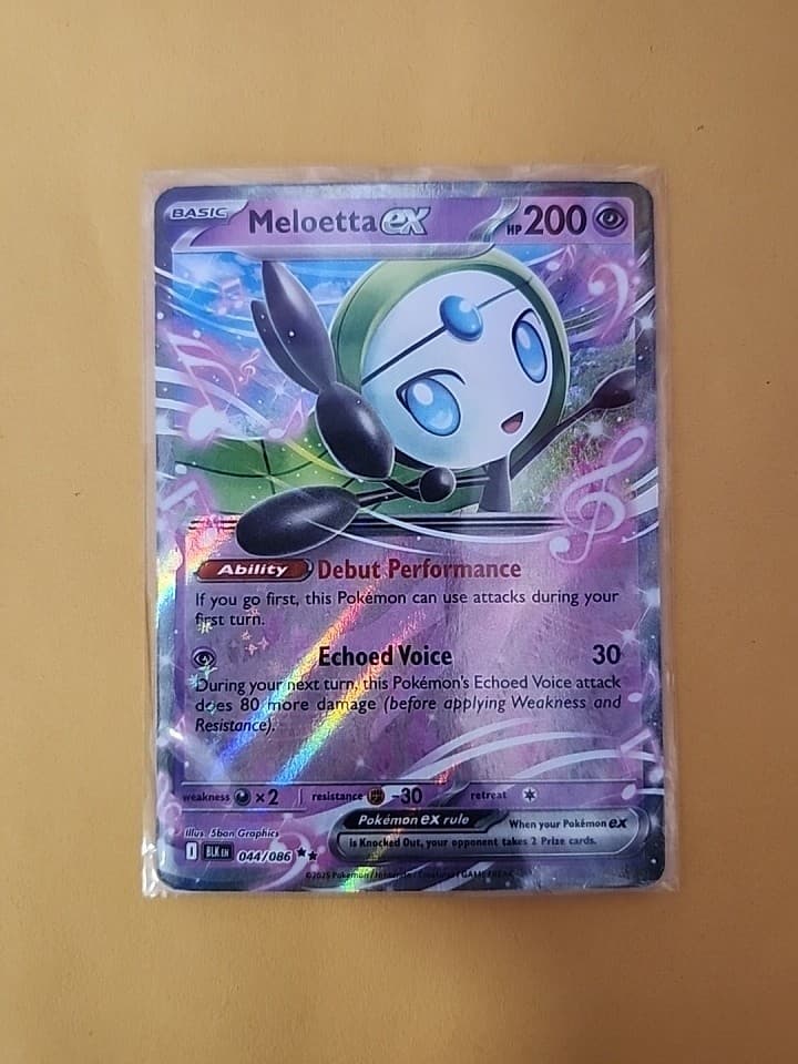Meloetta Ex 44/86 Black Bolt BLK -Near Mint- Pokemon TCG