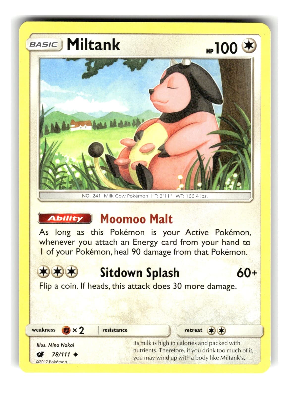 Pokemon Miltank CIN Aufziehen der Sturmröte 78/111 GD Deutsch