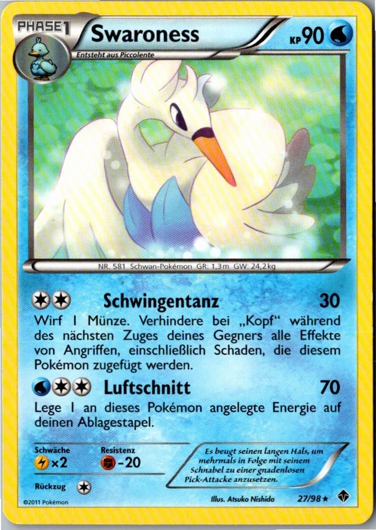 Pokemon Swaroness 27/98 Aufstreben der Mächtigen Deutsch