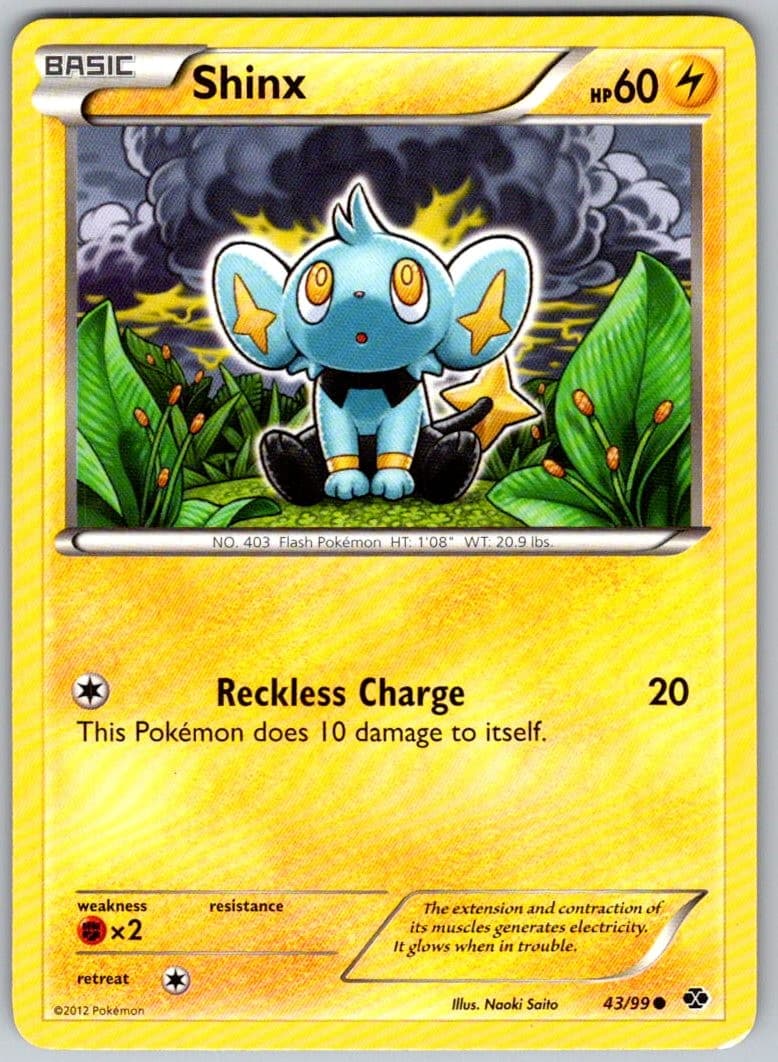 Shinx 43/99 Common Next Destinies Pokemon Lightly Played
