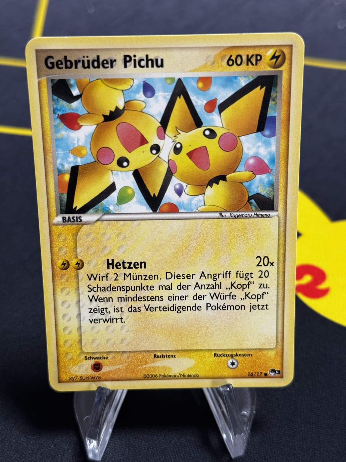 Pokémon Karte Gebrüder Pichu 16/17 POP Series 3 | Deutsch