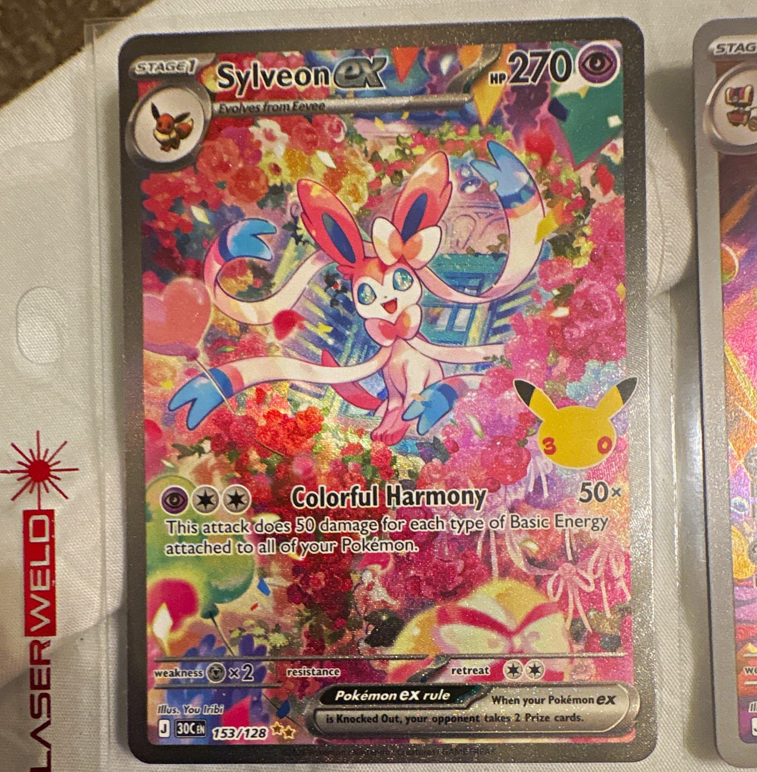 Pokemon TCG Sylveon ex 156/131 Sv: Prismatic Evolutions SIR Holo EN 270HP