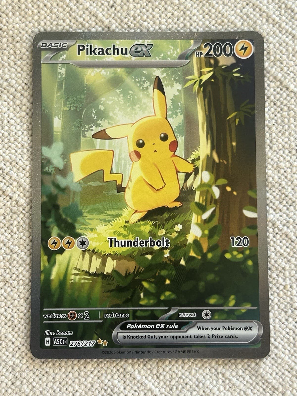 Pokemon - Pikachu EX 276/217 Special Illustration Rare - Ascended Heroes