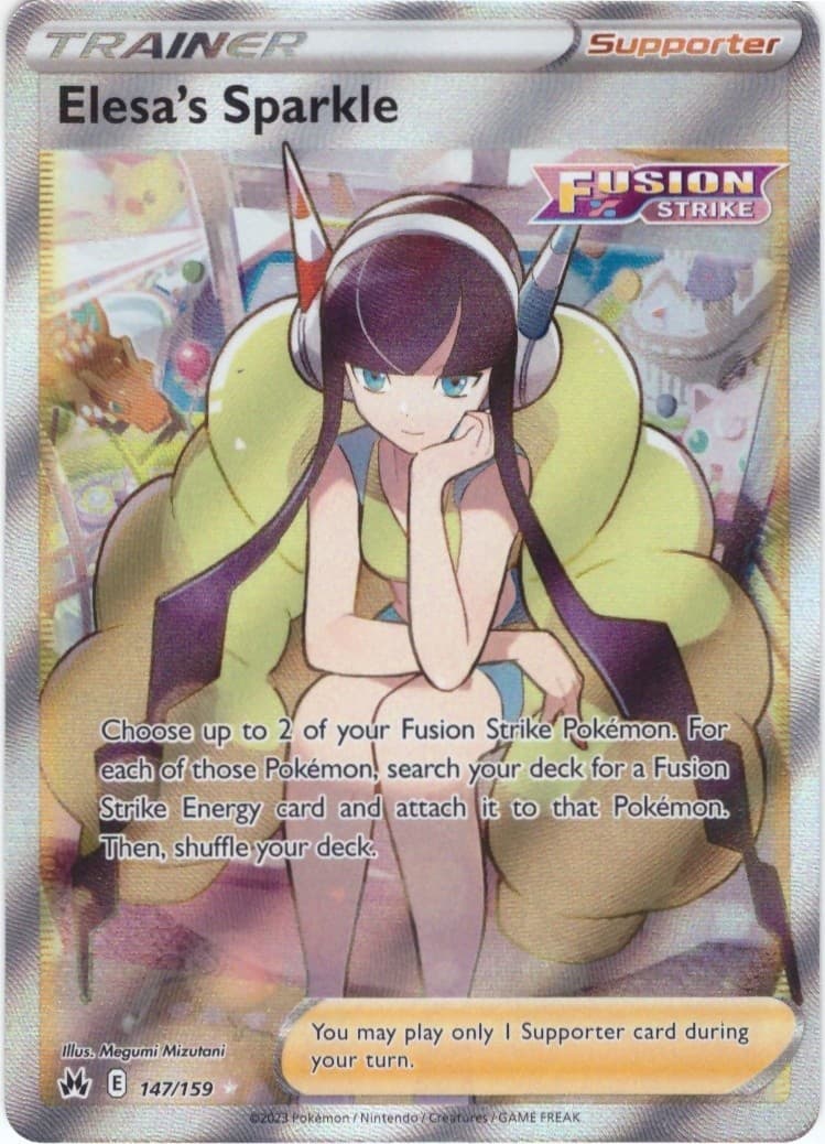 Elesa's Sparkle (Full Art) 147/159 Pokemon SWSH: Crown Zenith UR Holofoil NM