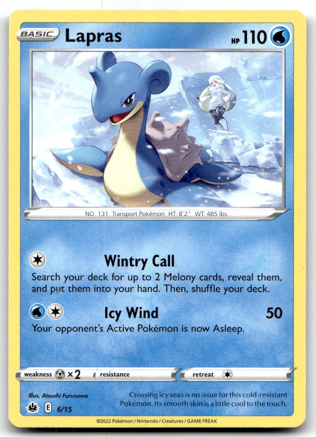 Lapras - 6/15 006/015 McDonald's Promos 2022 Promo Normal Pokemon TCG HP