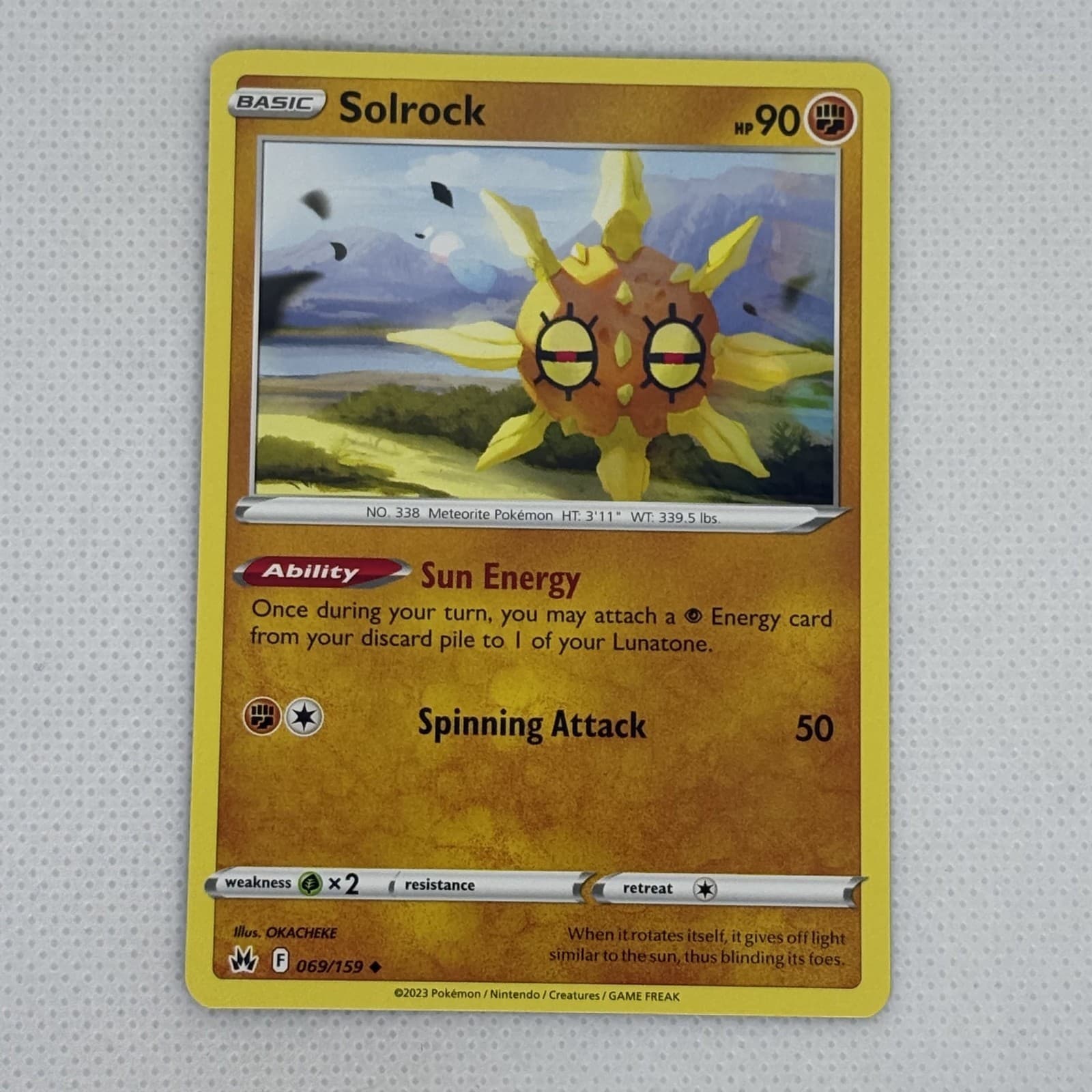 Pokemon TCG | Solrock 69/159 | Uncommon Crown Zenith!