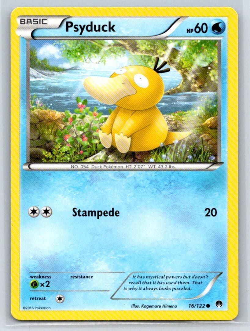 XY - BREAKpoint #16/122 Psyduck Common MP Pokemon