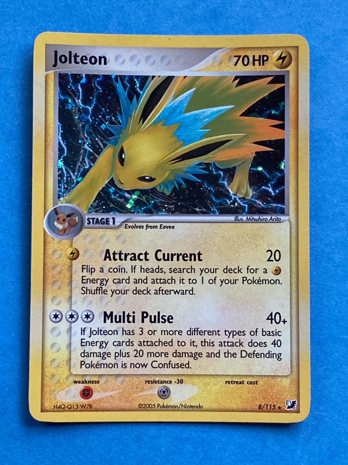 Pokemon Holo Jolteon – Unseen Forces – 8/115 - NM