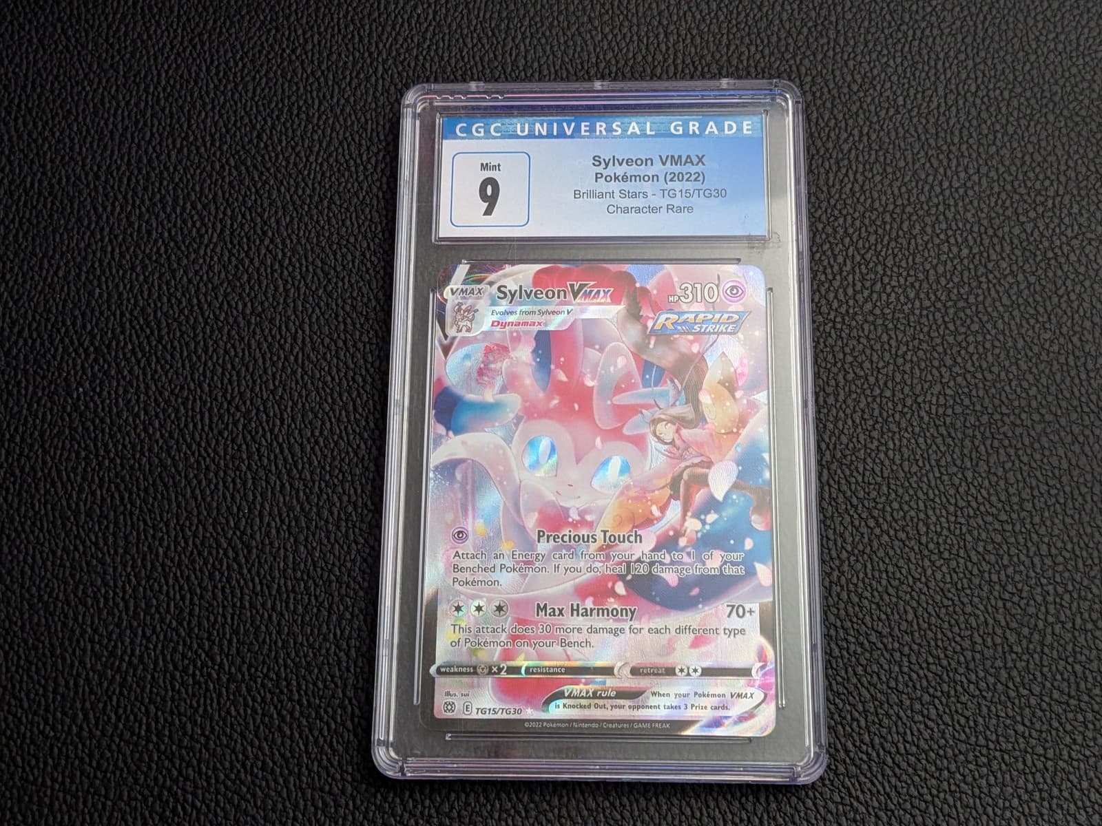 Pokemon CGC 9 Sylveon VMAX TG15/TG30 - SWSH09: Brilliant Stars Trainer Gallery