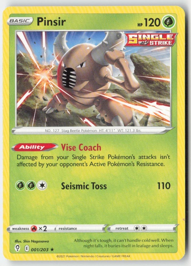 Pinsir 1/203 Rare MP Regular - Evolving Skies