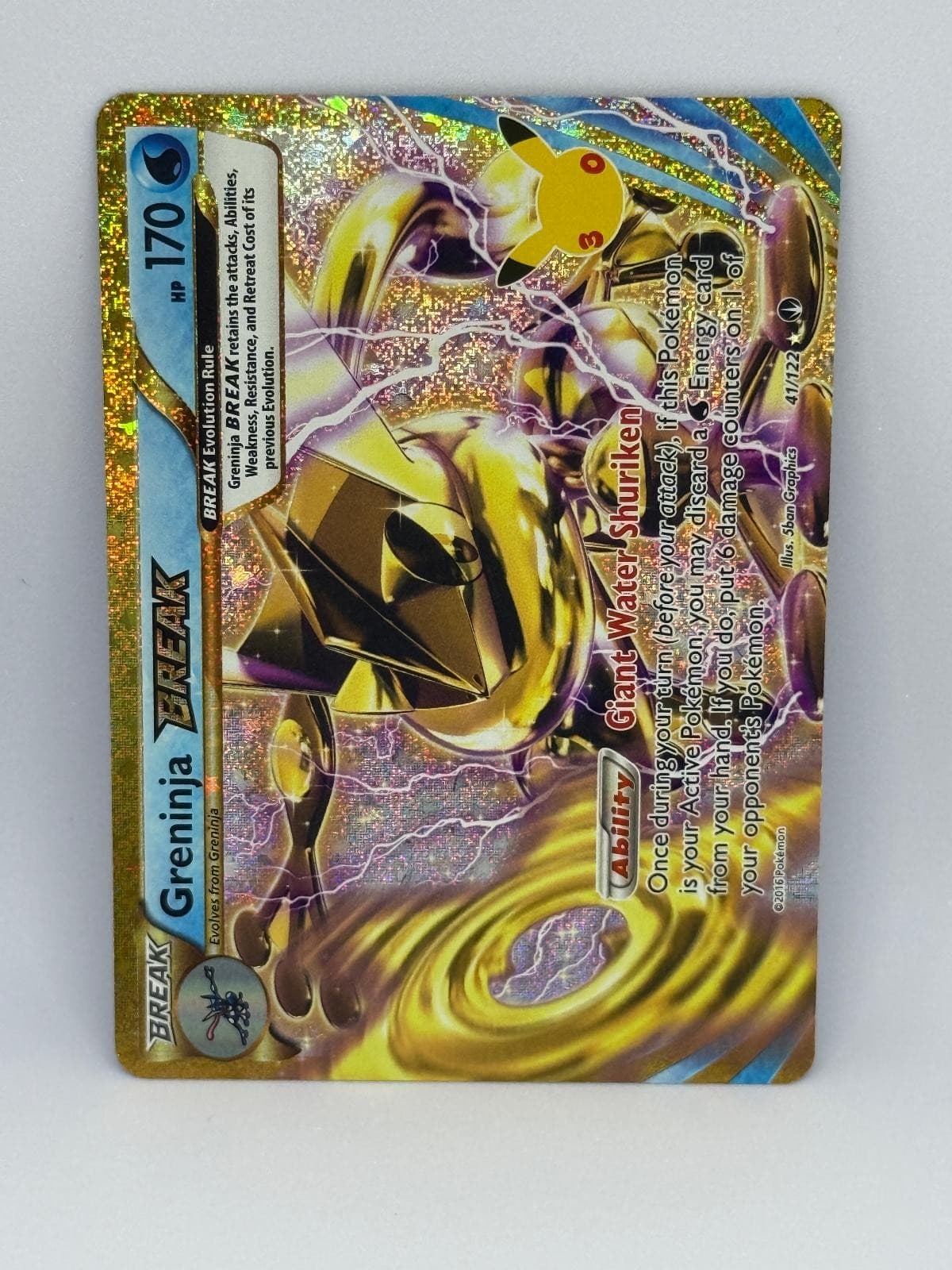 Pokemon Card: Greninja BREAK 41/122 Holo ME: 30th Celebration Classic Collection