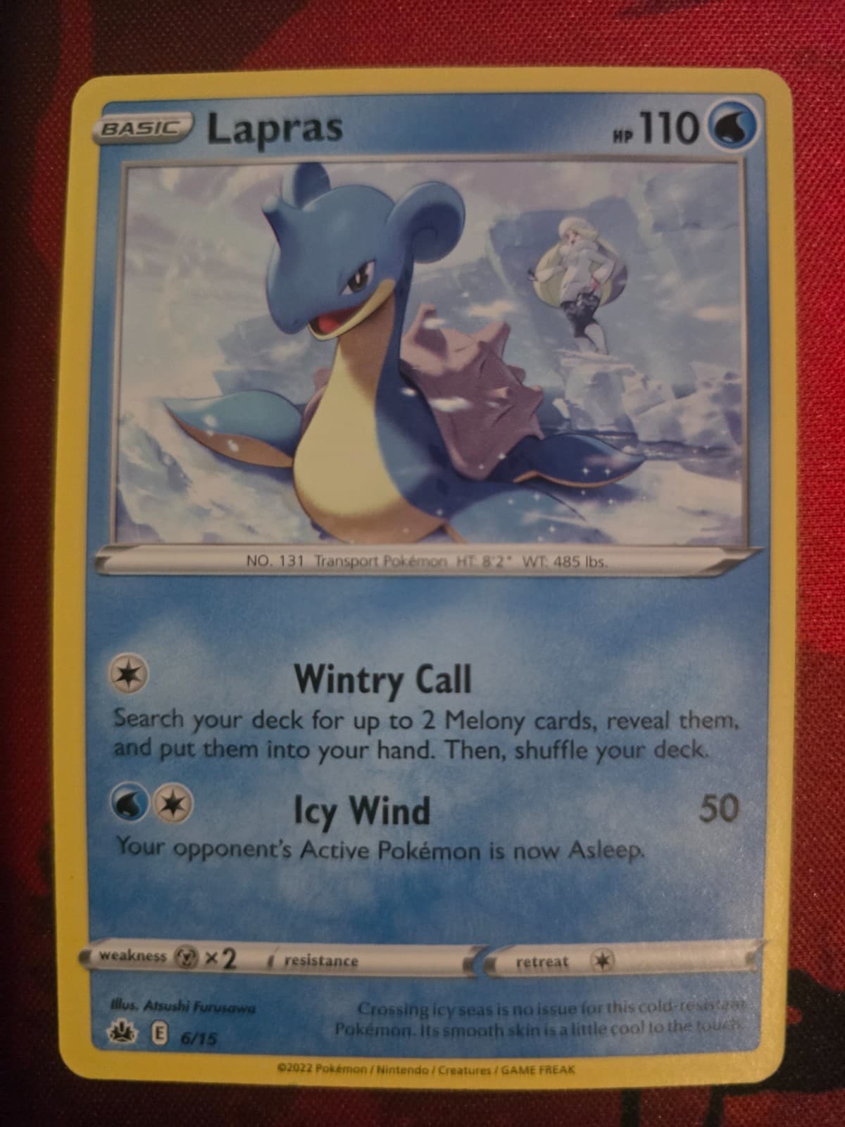 Lapras 6/15 Pokémon McDonald's Promos 2022 NM