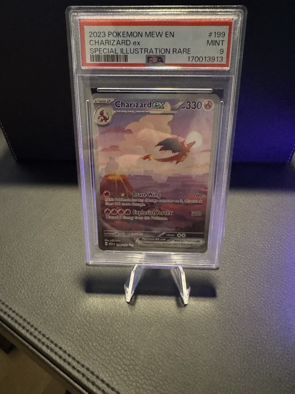 Charizard ex 2023 SV 151 199/165 Special Illustration Rare Holo EN PSA 9