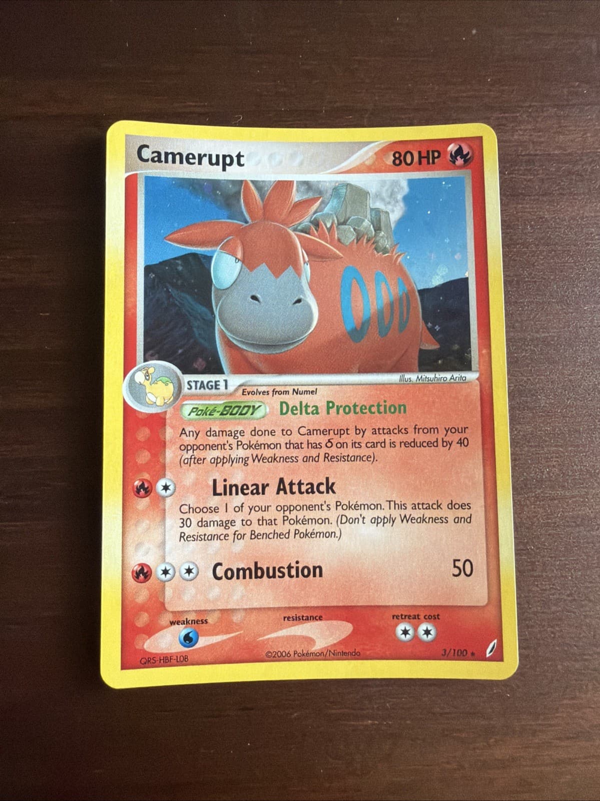 2006 Camerupt ⭐️ 3/100 Holo Rare Crystal Guardians Pokemon LP