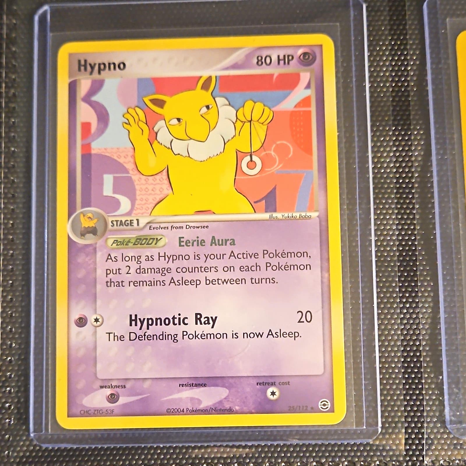Pokemon TCG Hypno EX FireRed & LeafGreen 25/112 Rare Regular 80 HP EN 2004