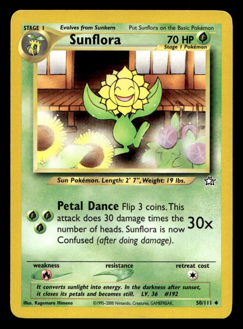 Neo Genesis Sunflora #50/111 Pokémon TCG Single Card