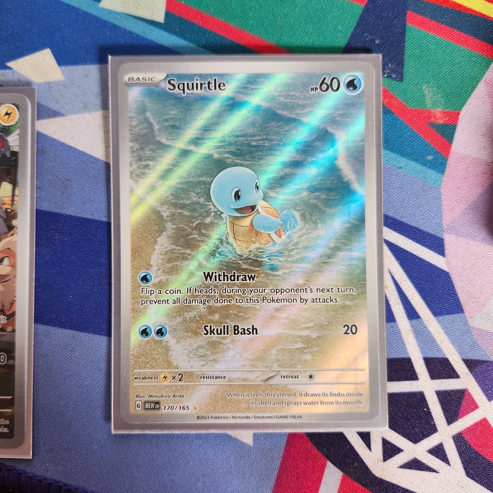 Pokemon TCG - Squirtle Illustration Rare - Scarlet & Violet 151 170/165 - NM/LP