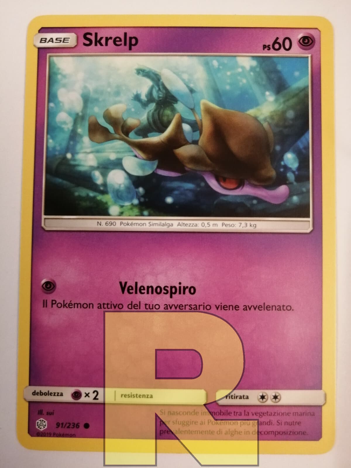 Skrelp ® Eclissi Cosmica ® 91/236 ® Comune ® Pokemon ® Italiano