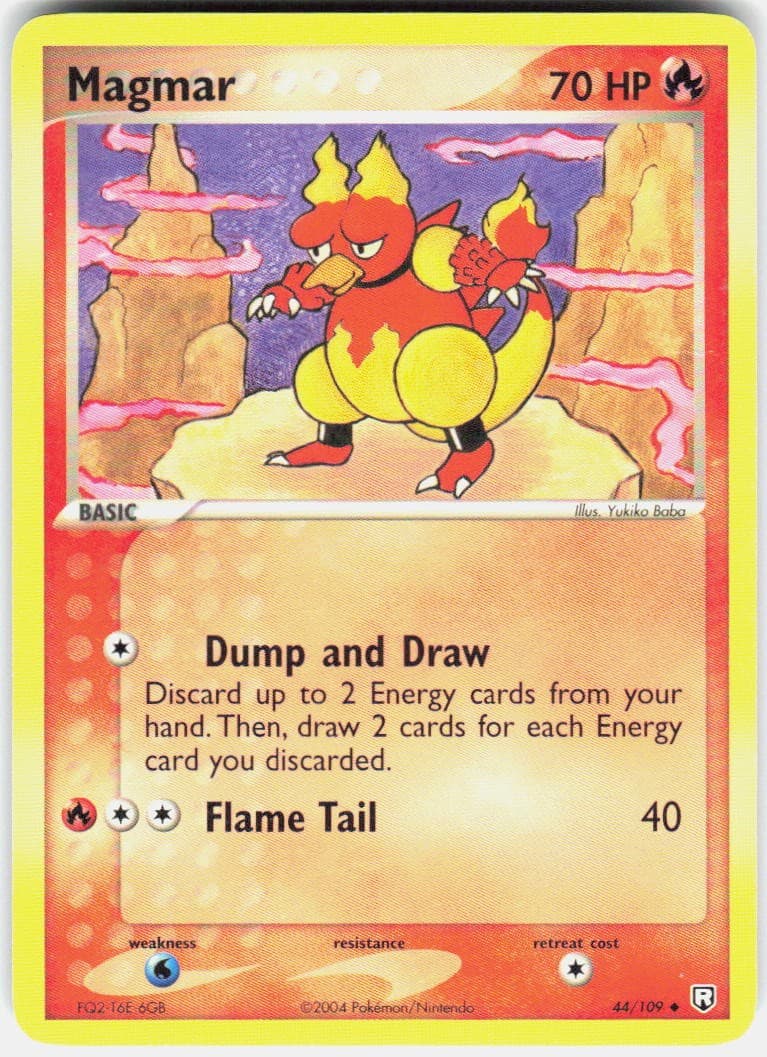 Magmar 44/109 Uncommon Team Rocket Returns Pokemon Lightly Played