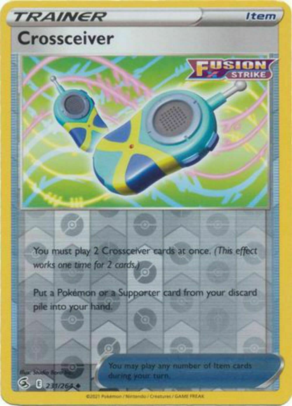 Pokemon - Crossceiver 231/264 - RH - Fusion Strike - NM/M -New