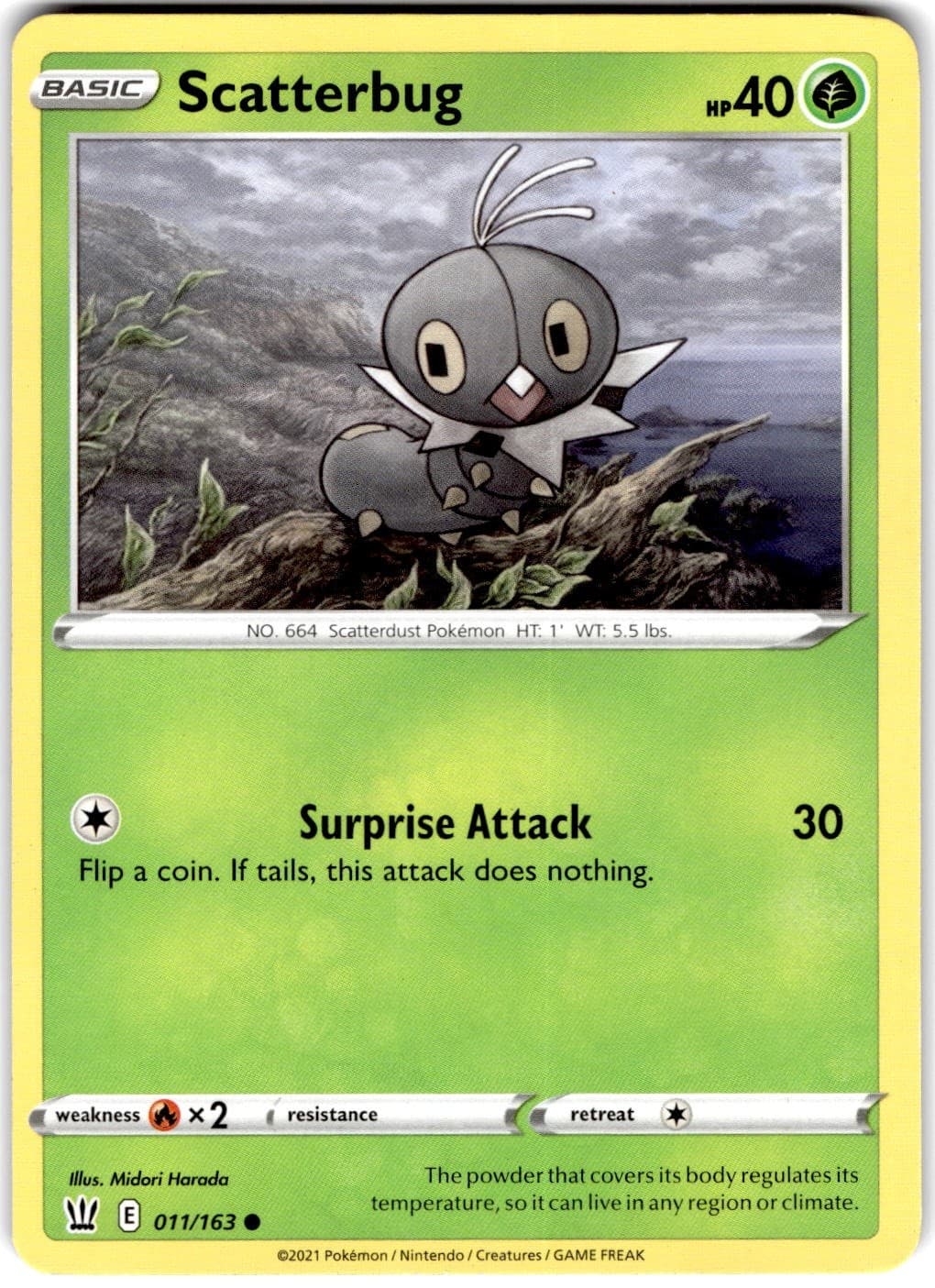Pokemon Scatterbug Battle Styles #11 Non Holo English