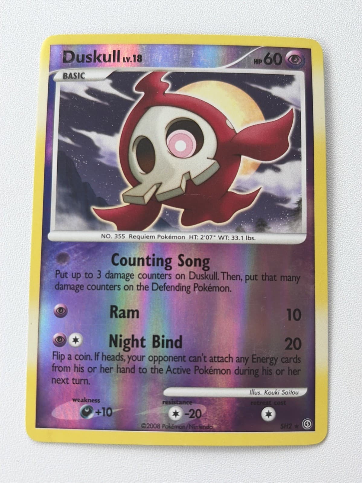 Vintage Pokemon Reverse Holo Shiny Duskull Stormfront SH2
