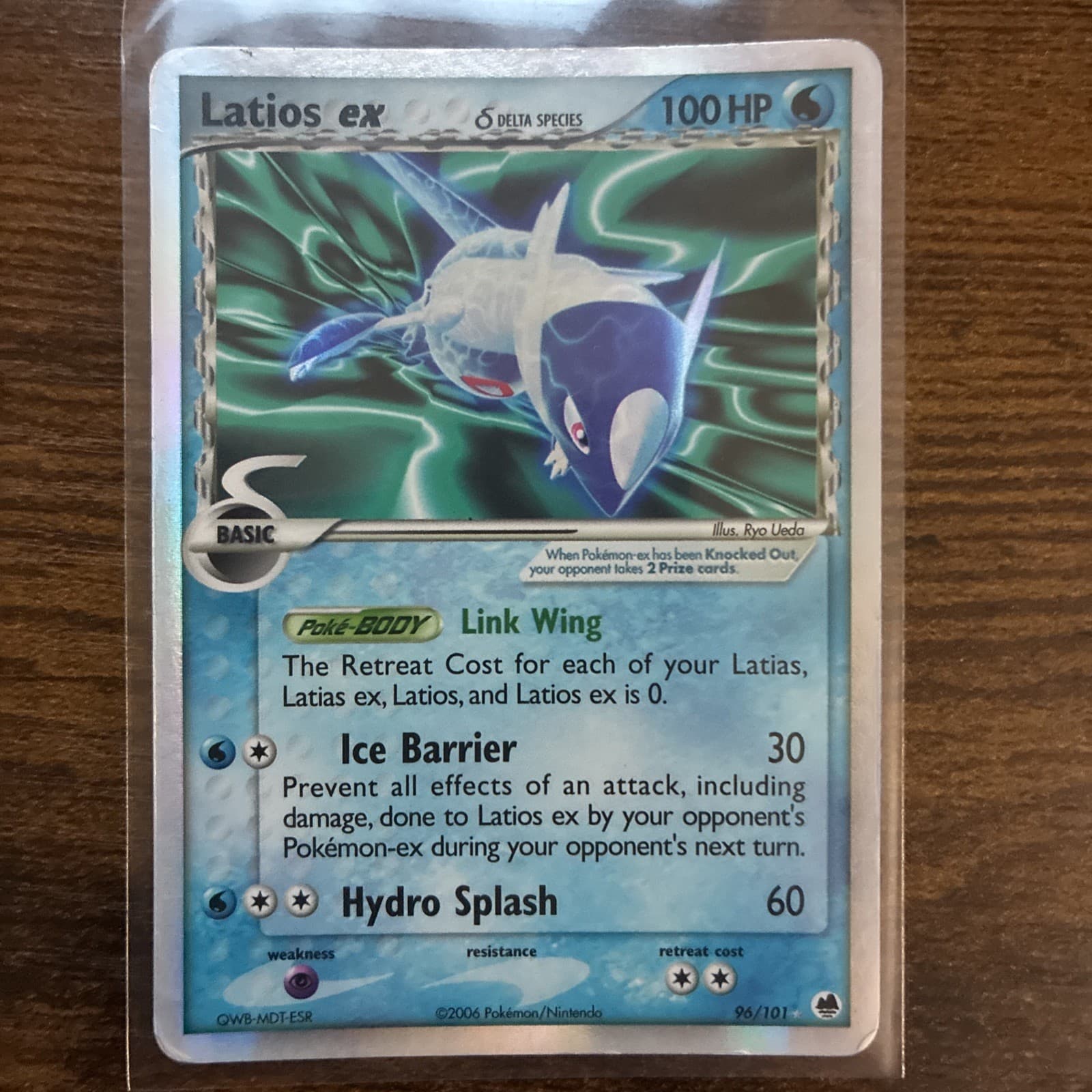 Pokemon Latios EX Dragon Frontiers Ultra Rare Holo Card Delta Species 96/101 HP
