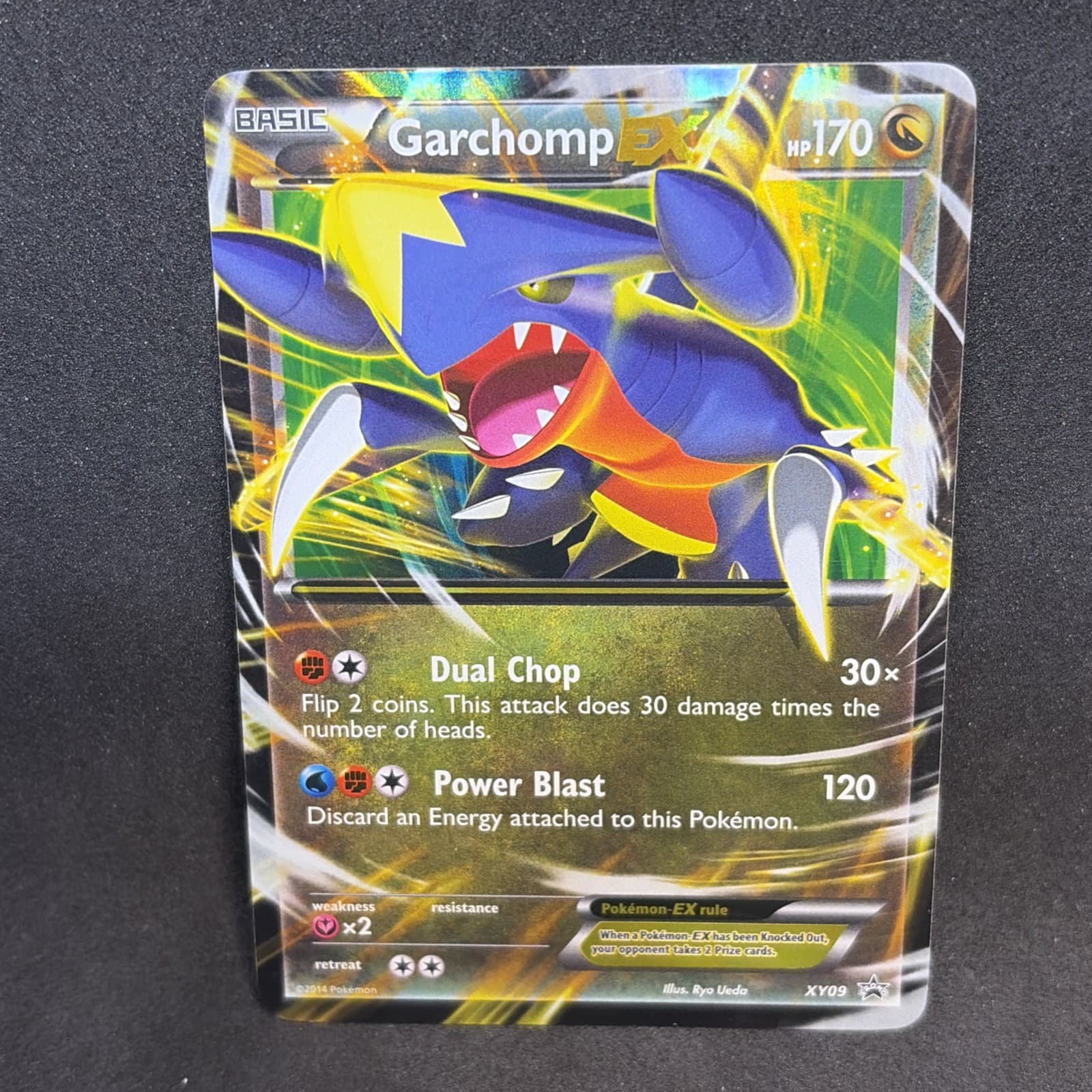 Pokémon TCG Garchomp EX Black Star Promo Holo Card XY09 MP Condition
